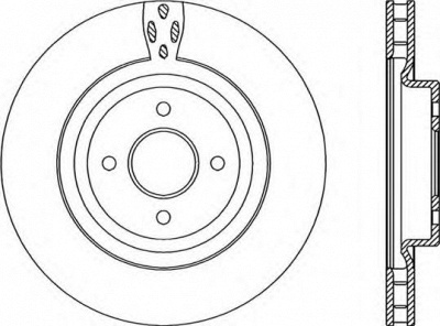 OPEN PARTS bda222520 -  Тормозной диск